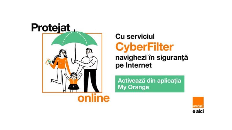 CyberFilter – noul serviciu Orange care te protejează pe Internet