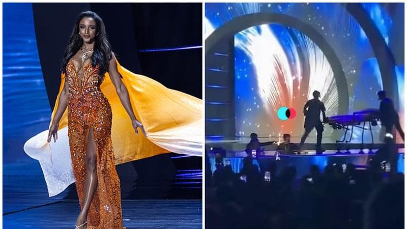 (video) Moment șocant la Miss Universe 2025: Miss Jamaica, scoasă pe targă, după ce a căzut de pe scenă în timpul defilării. Concurenta, dusă de urgență la spital